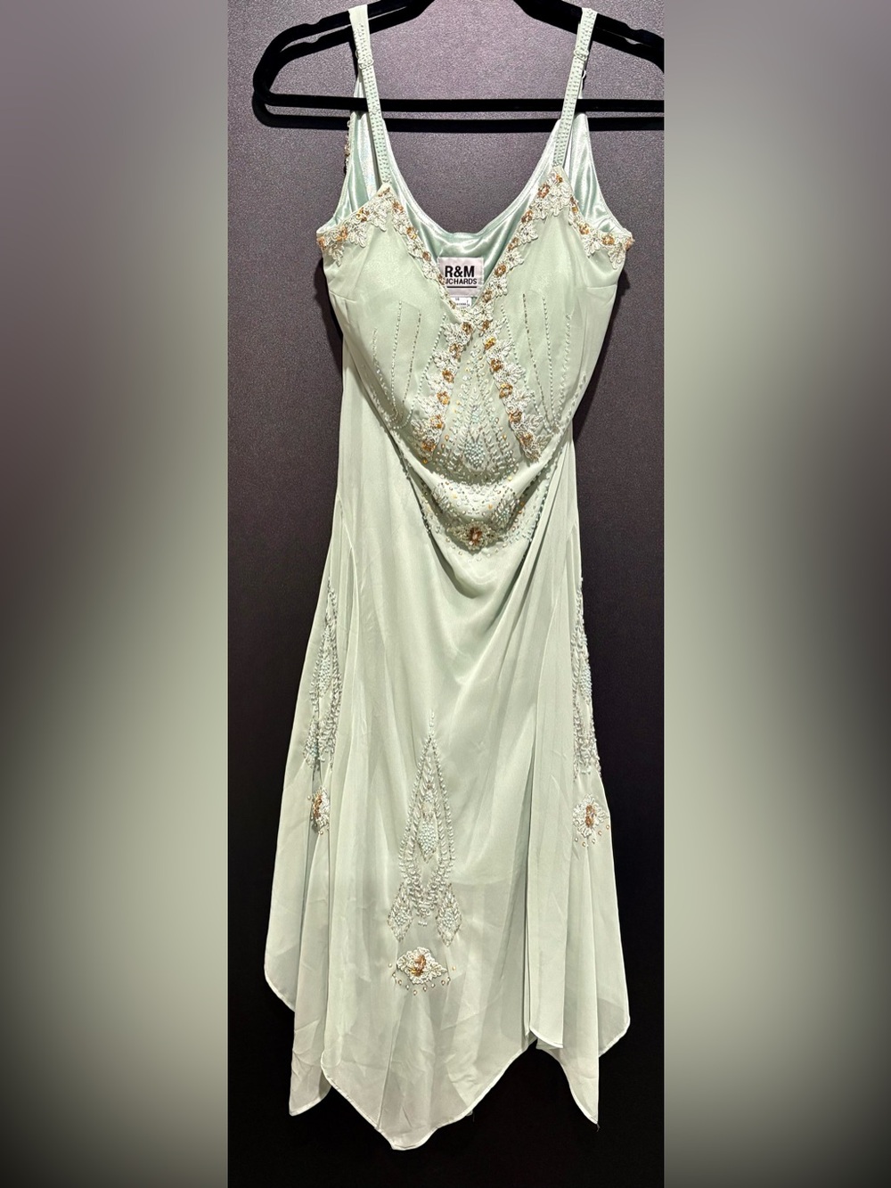 R & M Richards Vintage Midi Chiffon Dress